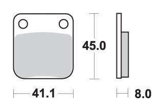 SBS KLOCKI HAMULCOWE KH54 OFF ROAD ZŁOTY 99 - SBS