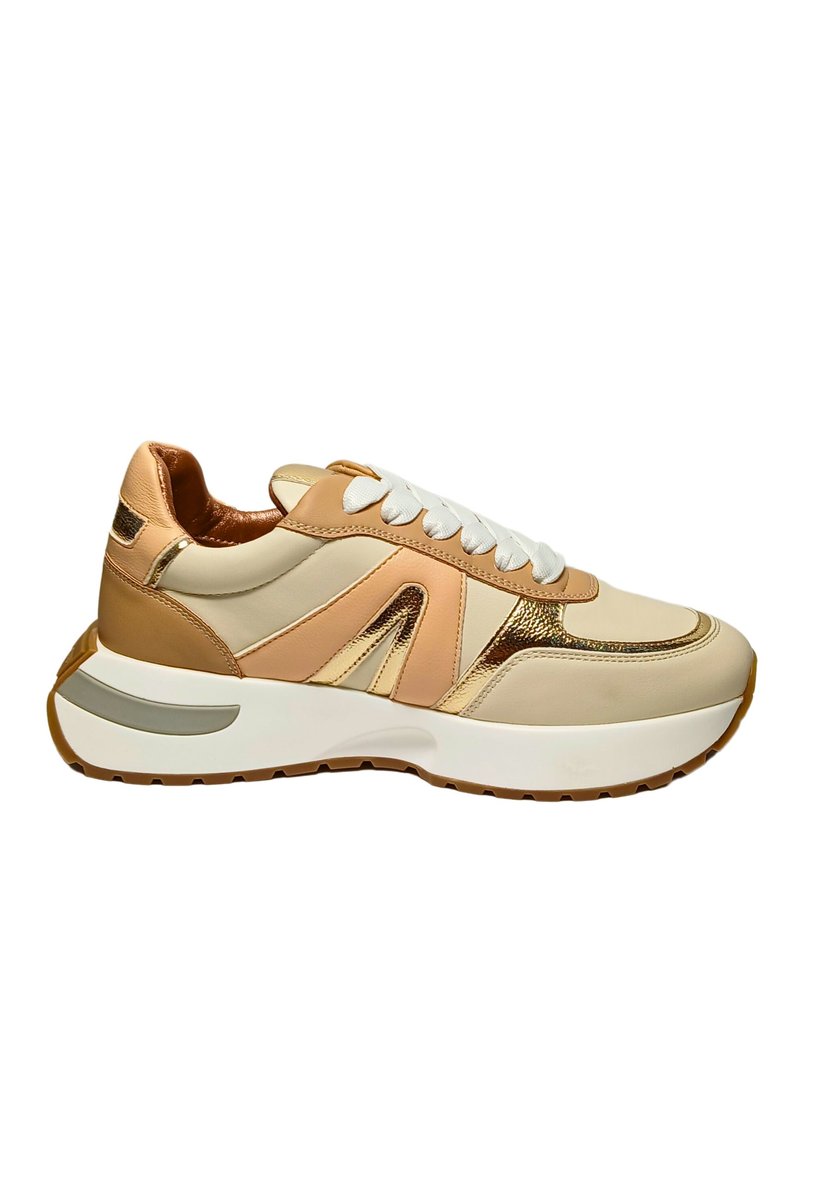 Sneaker Donna ALEXANDER SMITH Hyde S2D In Pelle Bianca, Numero 37, Suola In Gomma, Made In Italy - 4