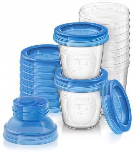 PHILIPS AVENT Philips Avent Scf618/10 Pojemnik Via 180 Ml. + Pokr. 0+ (10Szt)