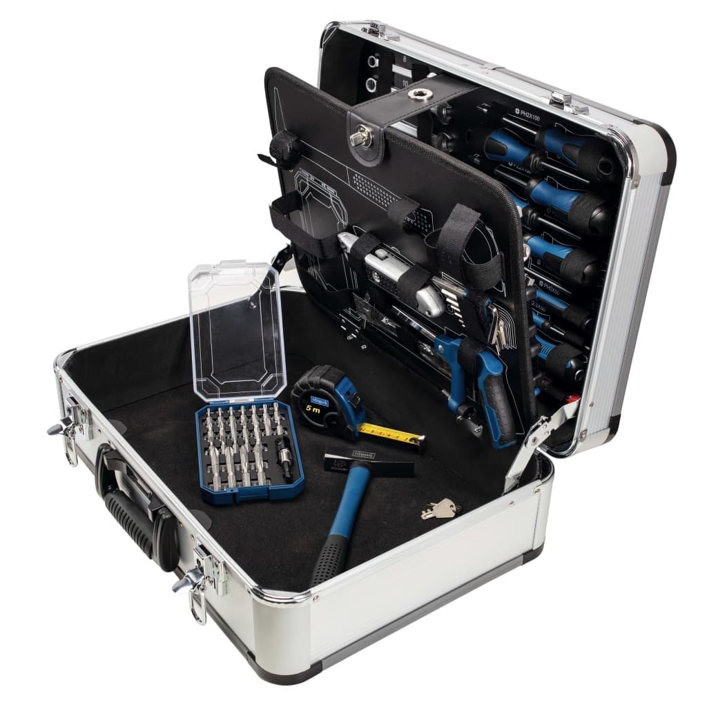 Zdjęcia - Zestaw narzędziowy Scheppach 101-częściowy zestaw narzędzi TB150 w aluminiowej walizce 
