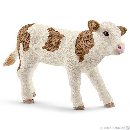 Schleich, figurka, Cielę Rasy Simentalskiej, 13802