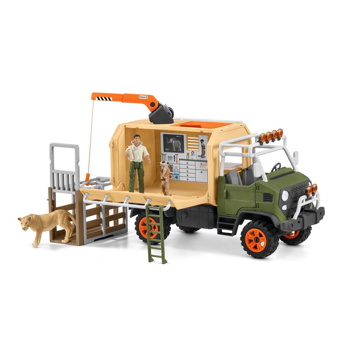 Schleich, figurka, Ciężarówka Do Ratowania Zwierząt Duża 20', 42475