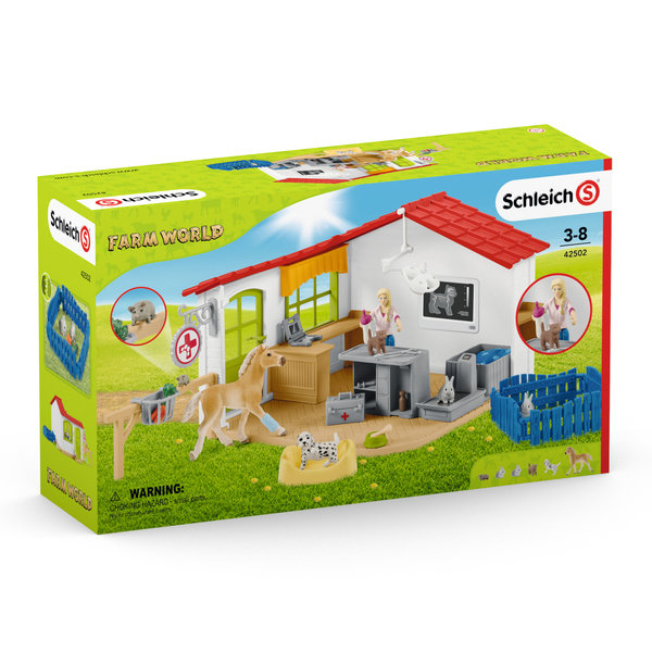 Schleich, figurka, Klinika Weterynaryjna Ze Zwierzętami 20', 42502