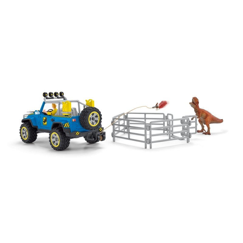 Zdjęcia - Figurka / zabawka transformująca Schleich , figurka, Samochód Terenowy Z Miejscem Dla Dinozaura, 41464 