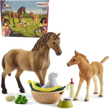 Schleich, figurka, Zest Piel Quarter Horse + Źrebię, 42432 - Schleich