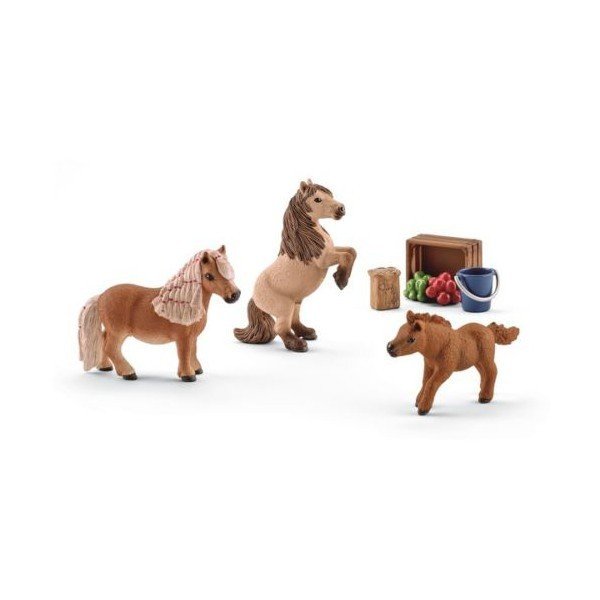 Schleich, figurki Rodzina kucyków Szetlandzkich, 41432