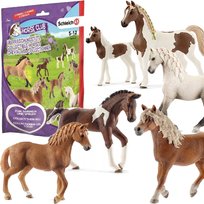 Schleich Koniki Kucyki Niespodzianki 2W1 Figurki Ręcznie Malowane Seria 2