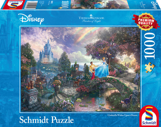 Schmidt, puzzle, Disney, Thomas Kinkade, Kopciuszek, 1000 el.