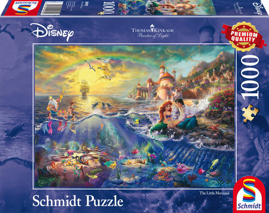 Schmidt, puzzle, Disney, Thomas Kinkade, Mała Syrenka, 1000 el.