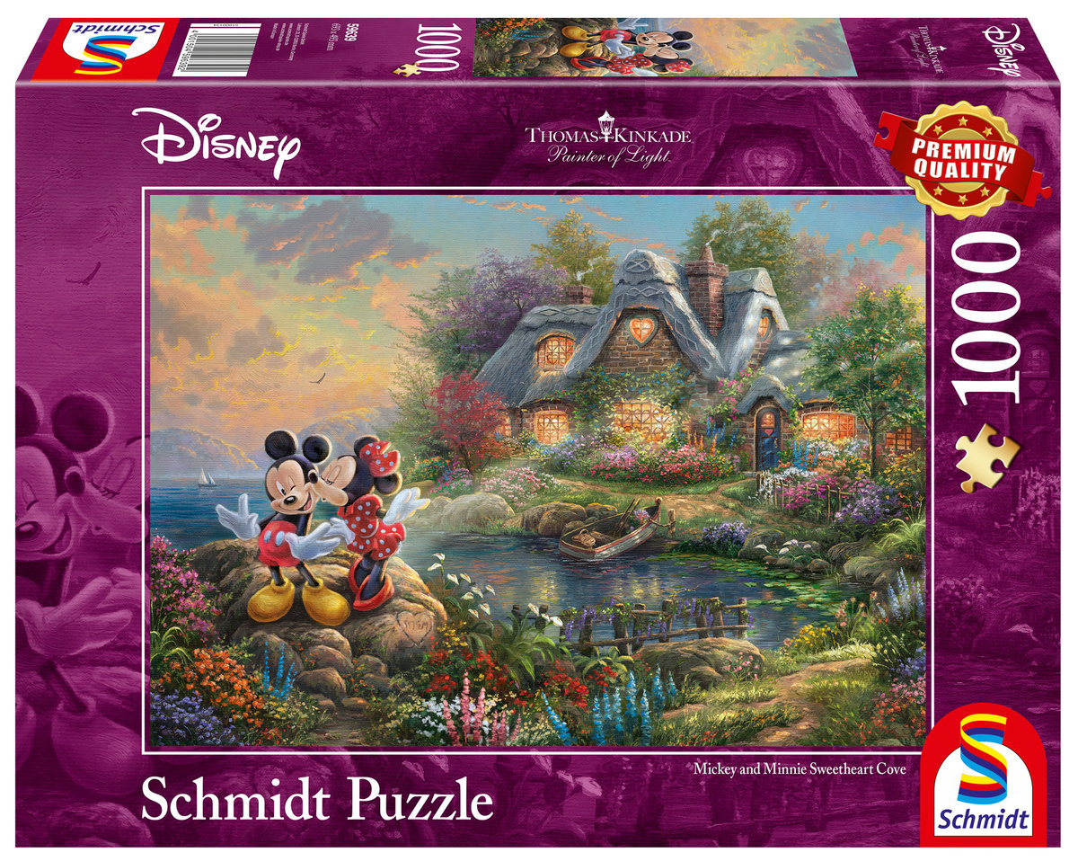 Schmidt, puzzle, Disney, Thomas Kinkade, Myszka Miki & Minnie, 1000 el.
