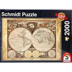 Фото - Пазли й мозаїки Schmidt , puzzle, Historyczna mapa świata, 2000 el. 