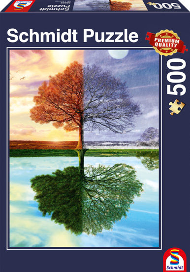 Schmidt, puzzle, Jedno drzewo - Cztery pory roku, 500 el.