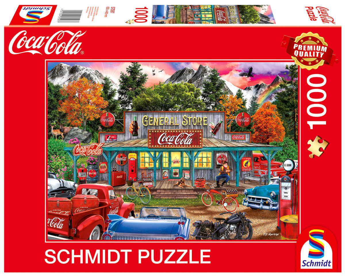 Zdjęcia - Puzzle i mozaiki Schmidt , Puzzle PQ COCA-COLA Sklep, 1000 el. 