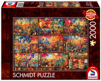Schmidt, Puzzle PQ Podróże z książką i winem, 2000 el. Schmidt