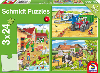 Schmidt, puzzle, Praca na wsi, 3x24 el. - Schmidt