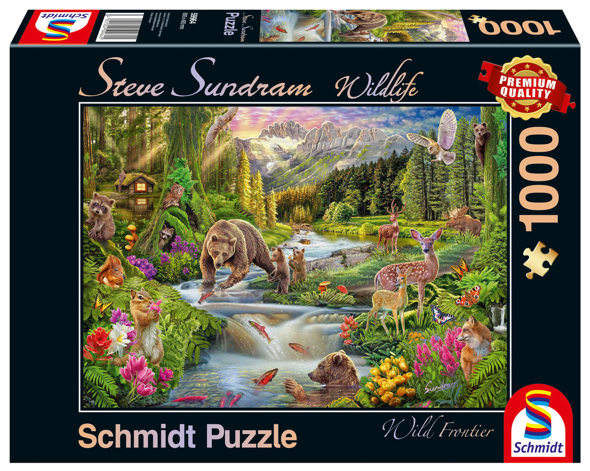 Zdjęcia - Puzzle i mozaiki Schmidt , puzzle, Steve Sundram, Leśne zwierzęta, 1000 el. 