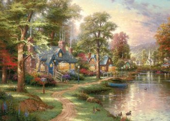 Schmidt, puzzle Thomas Kinkade Nad jeziorem - Schmidt