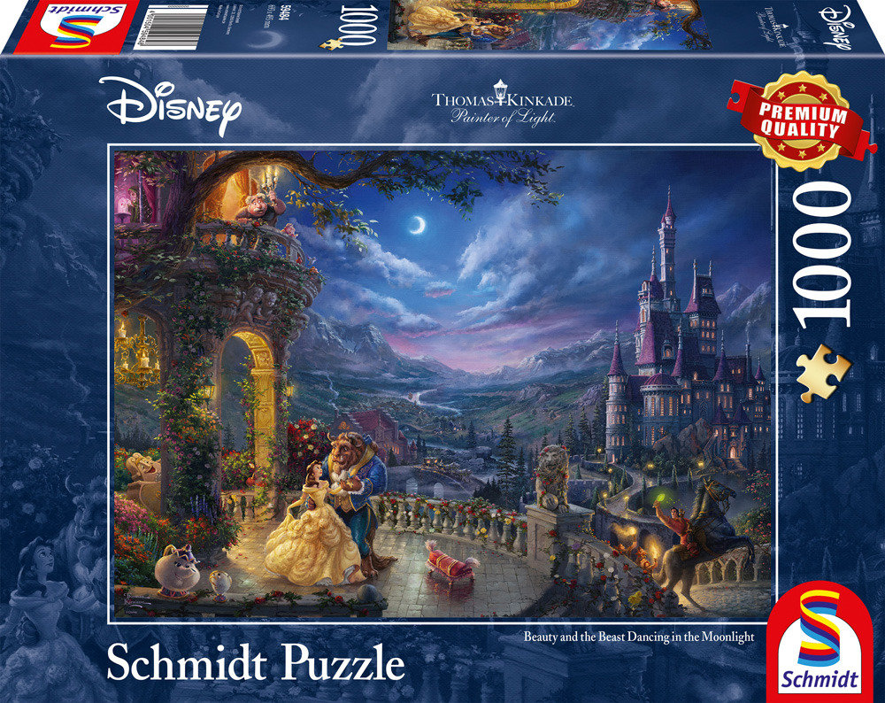 Schmidt, puzzle, Thomas Kinkade, Piękna i Bestia, 1000 el.