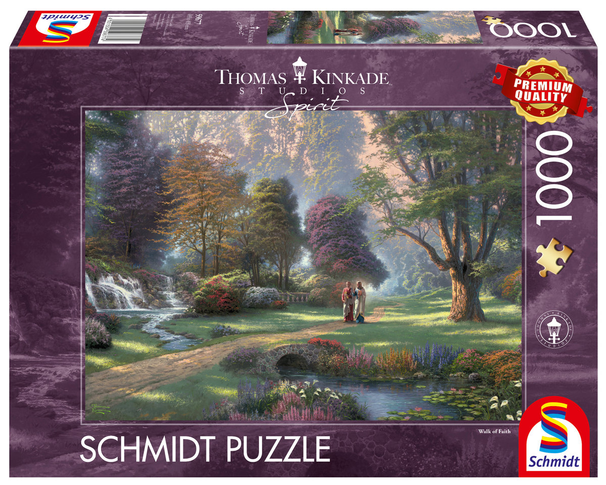 Schmidt, puzzle, Thomas Kinkade, - Podążaj drogą wiary, 1000 el. - Schmidt