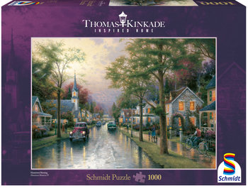 Schmidt, puzzle Thomas Kinkade Poranek w rodzinnym mieście - Schmidt