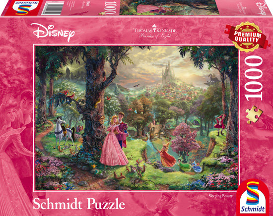 Schmidt, puzzle, Thomas Kinkade, Śpiąca królewna, 1000 el.