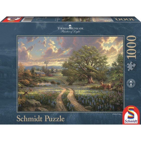 Schmidt, puzzle, Thomas Kinkade, Życie na wsi, 1000 el.