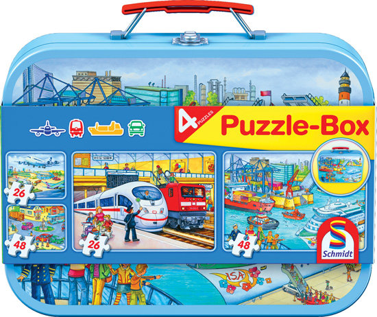 Schmidt, puzzle, w walizce Transport, 2x26/2x48