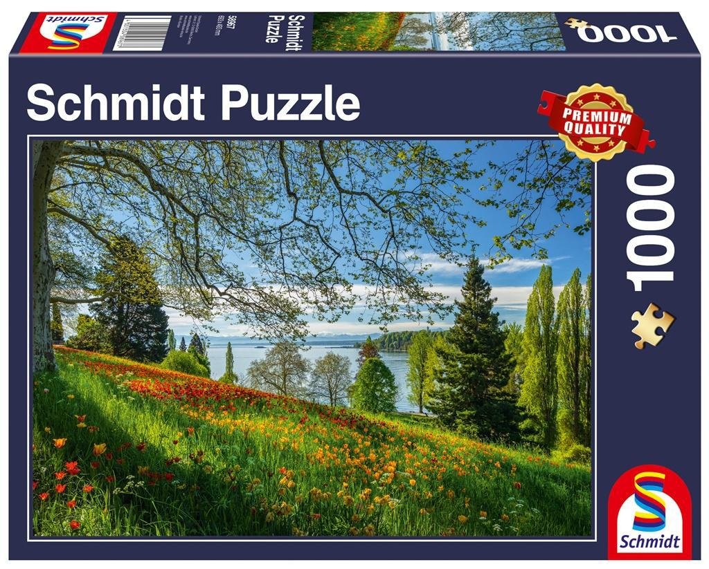 Фото - Пазли й мозаїки Schmidt , puzzle, Wyspa kwitnących tulipanów, 1000 el. 