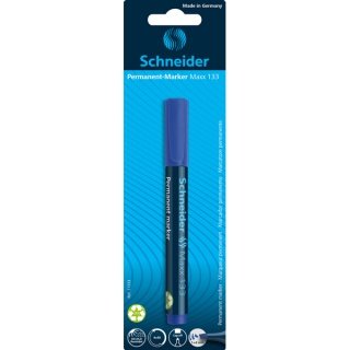 SCHNEIDER, Marker Permanentny Maxx 133 Ścięty 1-4Mm Niebieski Blister - Schneider