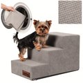 SCHODKI DLA PSA Schody dla psów kotów Rampa Antypoślizgowa, 3 stopnie 30 cm - POPIEL - Doggy