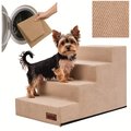 SCHODKI DLA PSA Schody dla psów kotów Rampa Antypoślizgowa, 4 stopnie 40 cm - BEŻ&nbsp;-&nbsp;Doggy