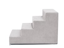 SCHODKI DLA PSA Schody dla psów kotów Rampa Antypoślizgowa, 4 stopnie 40 cm - POPIEL