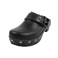 Scholl Damskie Skórzane Chodaki Iconic (20 / Czarny) Scholl