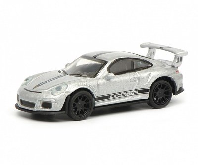 Фото - Машинка SCHUCO Porsche 911 Gt3 Rs Silver 1:87 452630700 