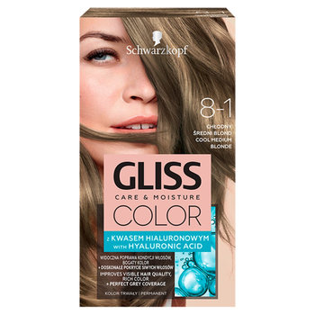 Schwarzkopf, Gliss Color, krem koloryzujący do włosów 8-1 Chłodny Średni Brąz - Schwarzkopf