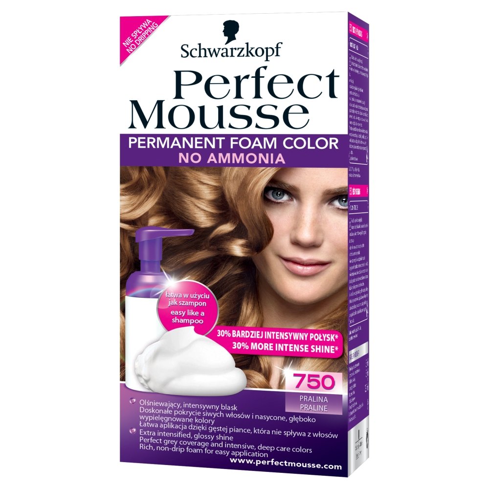 Schwarzkopf, Perfect Mousse, pianka koloryzująca 750 Praline | Sklep ...