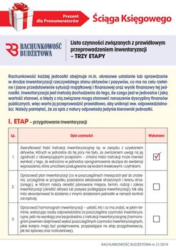 Ściąga księgowego. Lista czynności związanych z prawidłowym przeprowadzeniem inwentaryzacji – trzy etapy - Opracowanie zbiorowe