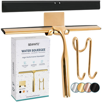 Ściągaczka Do Wody Pary Szyb Kabin Luster Okien Metalowa Złota Sevante 26G - SEVANTE