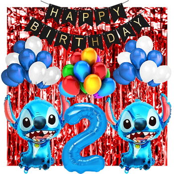Ścianka Zestaw Balonów Na 2 Urodziny Lilo & Stitch - Inna marka