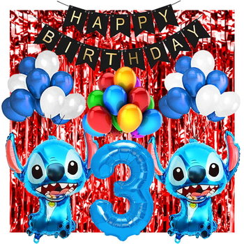 Ścianka Zestaw Balonów Na 3 Urodziny Lilo & Stitch - Inna marka
