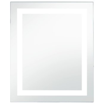 Ścienne lustro łazienkowe VIDAXL, srebrne, 60x80 cm - vidaXL