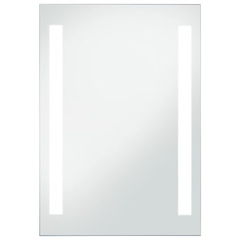 Ścienne lustro łazienkowe z LED VIDAXL, srebrne, 60x80 cm - vidaXL