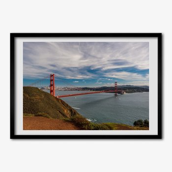 Ścienny obraz ramka TULUP Most San Francisco 70x50 cm - Tulup