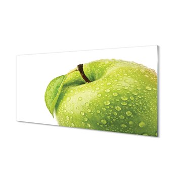 Ścienny panel Jabłko zielone krople wody 120x60 cm - Tulup