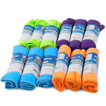 Ściereczki Z Mikrofibry Ścierki Czyściki Zestaw 12 - VERK GROUP
