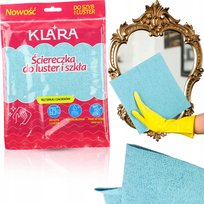 Ścierka Klara Do Mycia Szkła Szyb Luster Okien Kuchnia Łazienka Bez Smug