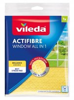 ŚCIERKA VILEDA OKIENNA ACTIFIBRE ŻOŁTA DO OKIEN SZYB MIKROFIBRA 1szt Vileda