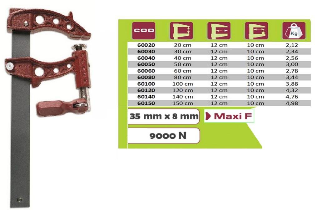 Ścisk PIHER Maxipress, 120x500 mm