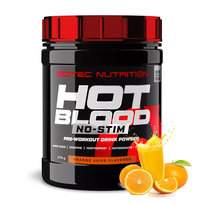 SCITEC HOT BLOOD NO-STIM 375G POMARAŃCZA PRZEDTRENINGÓWKA BEZ STYMULANTÓW Scitec Nutrition