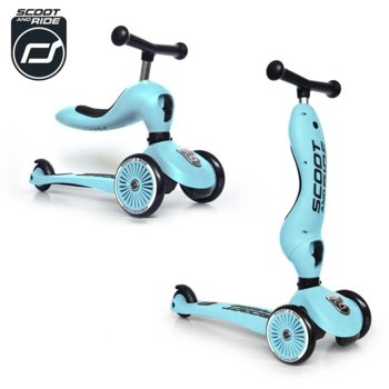 Scoot and Ride Highwaykick 1 - 2w1 Jeździk i Hulajnoga (1-5 lat) Blueberry - Scoot and Ride